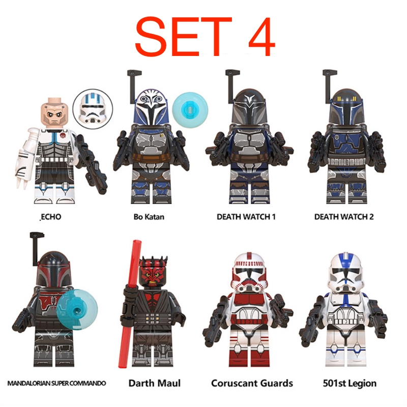 Rôzne figúrky Star Wars 5 (8ks) typ lego - nové - 5