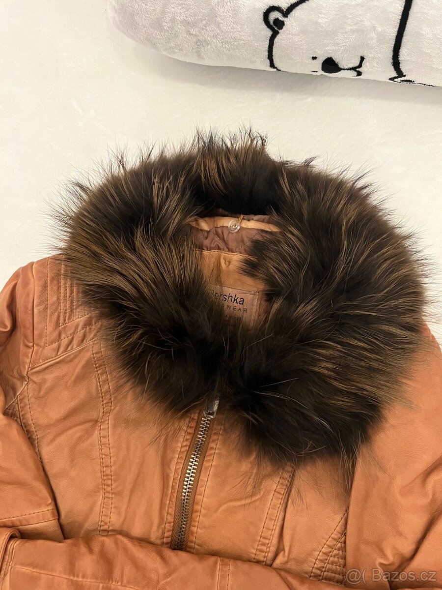 Krásná dámská bunda , límec pravá liška - 5