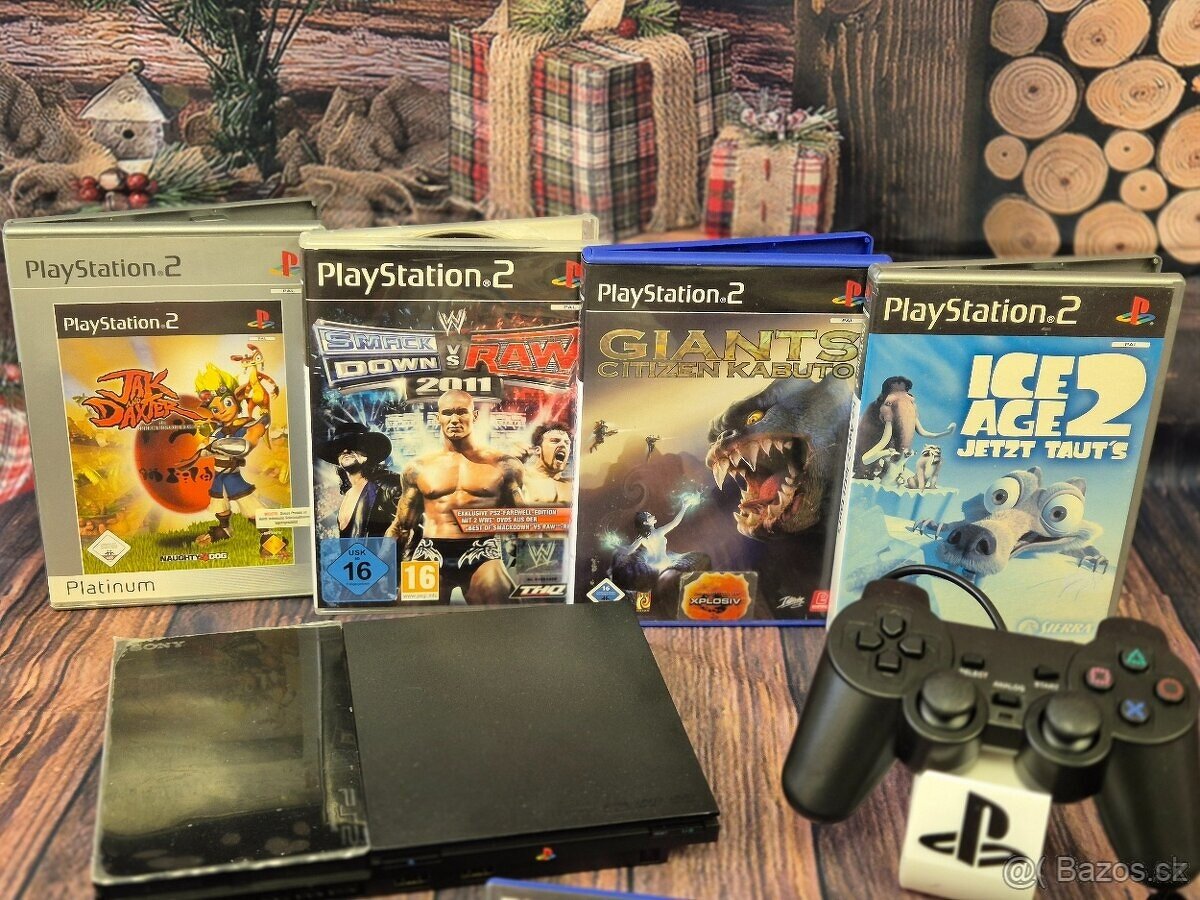 Sony PlayStation 2 Slim PS2 1 ovládač, karta, 7 hier - 5
