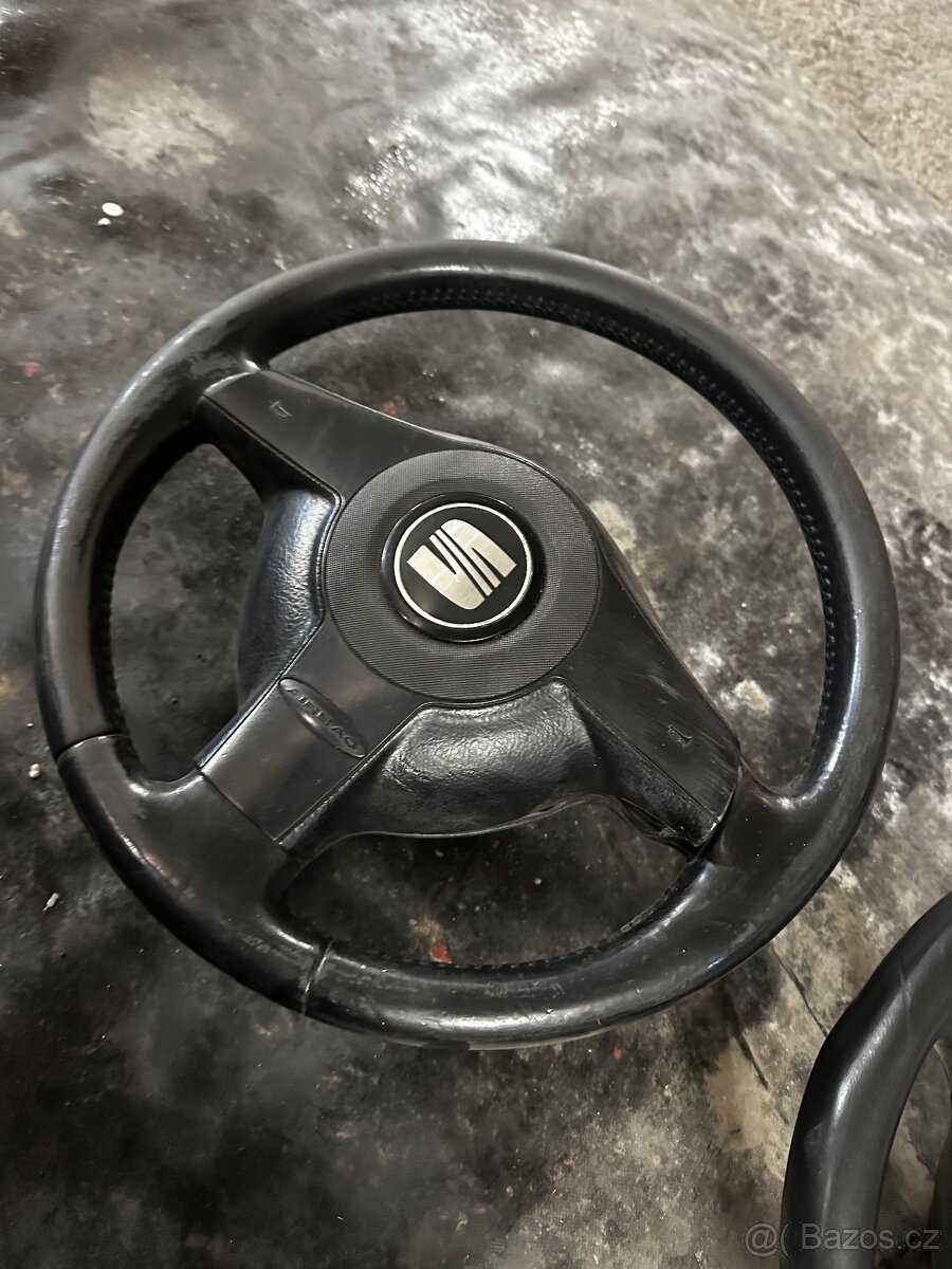 Kožený volant multifunkční triraminko Seat Audi vw - 5