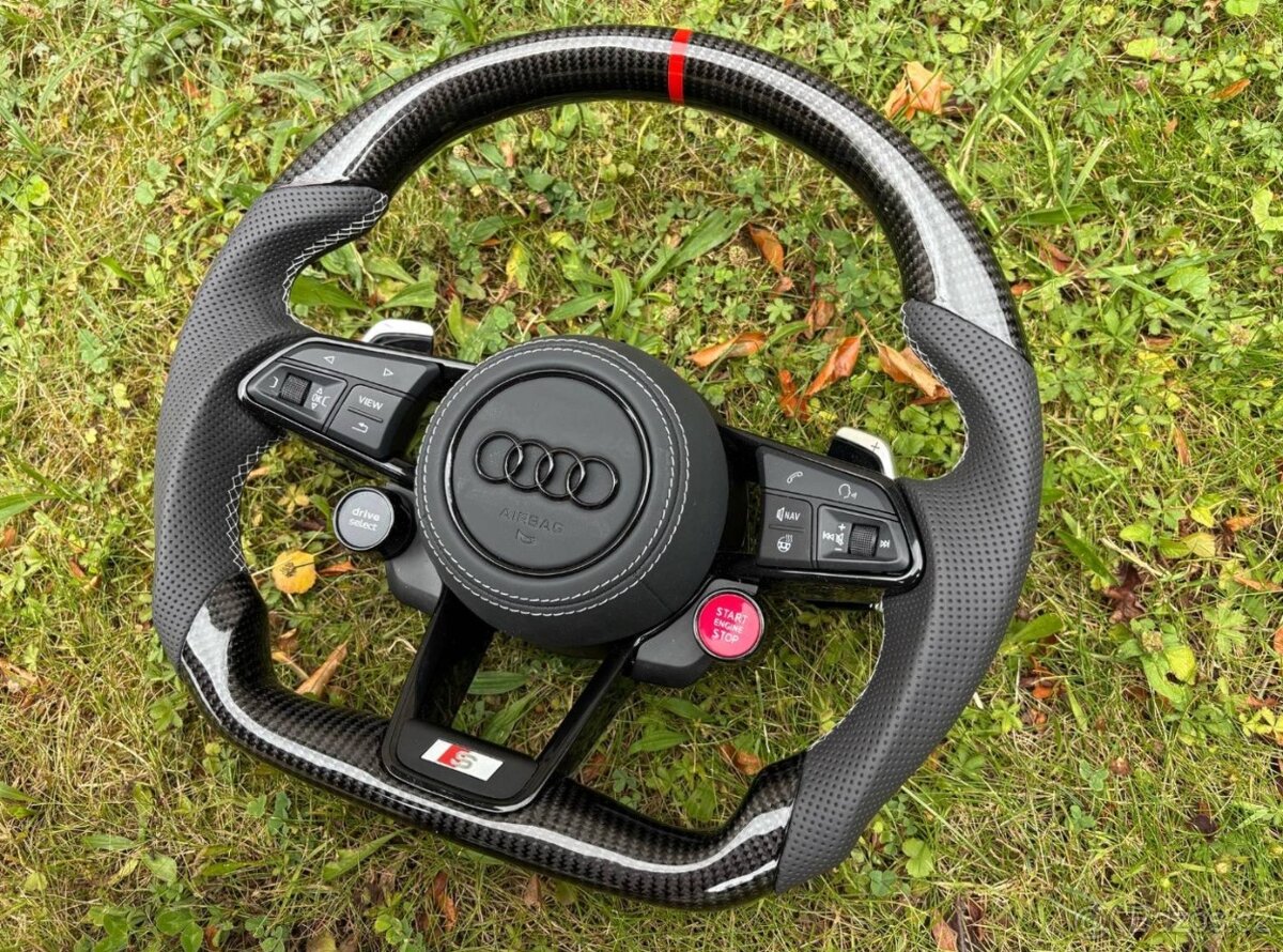 AUDI VOLANT SPORTOVY so START/STOP - DRIVE SELECT karbon - 5