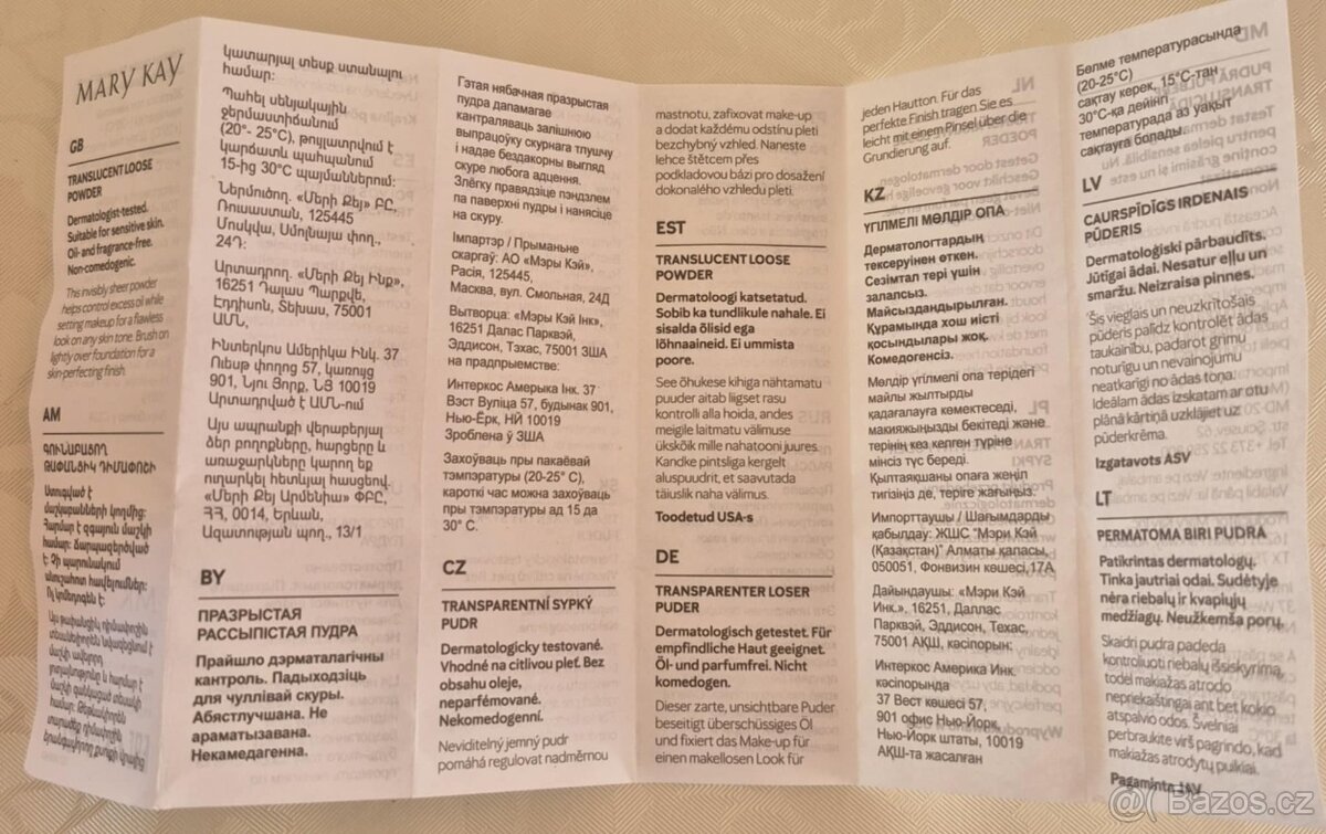 Transparentní sypký pudr - 5