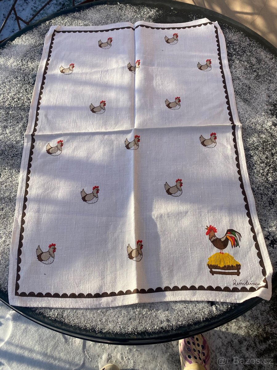 Ubrusy kulaté, útěrky, zástěrka - 5