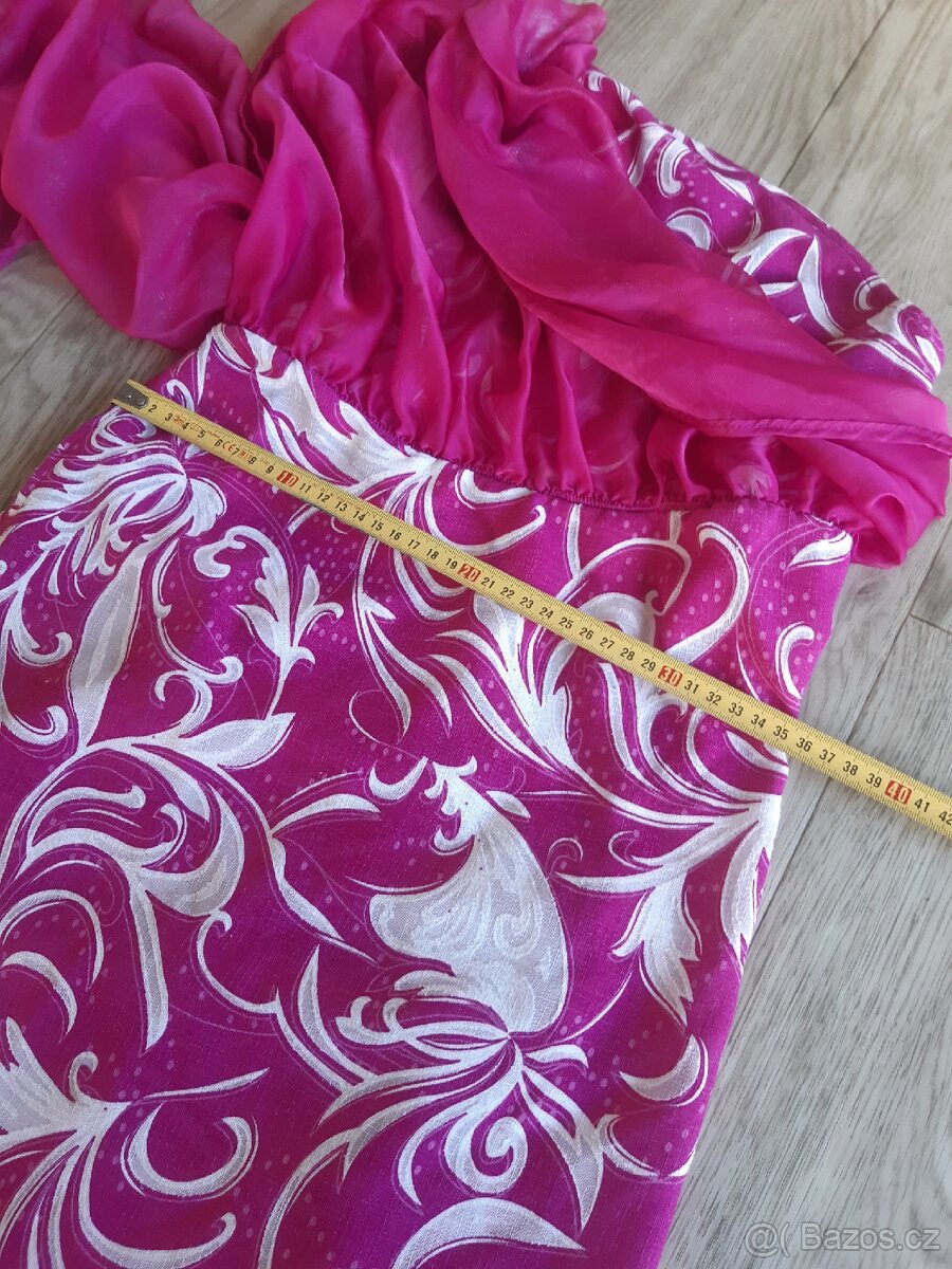Růžové šaty vel.38 - 5