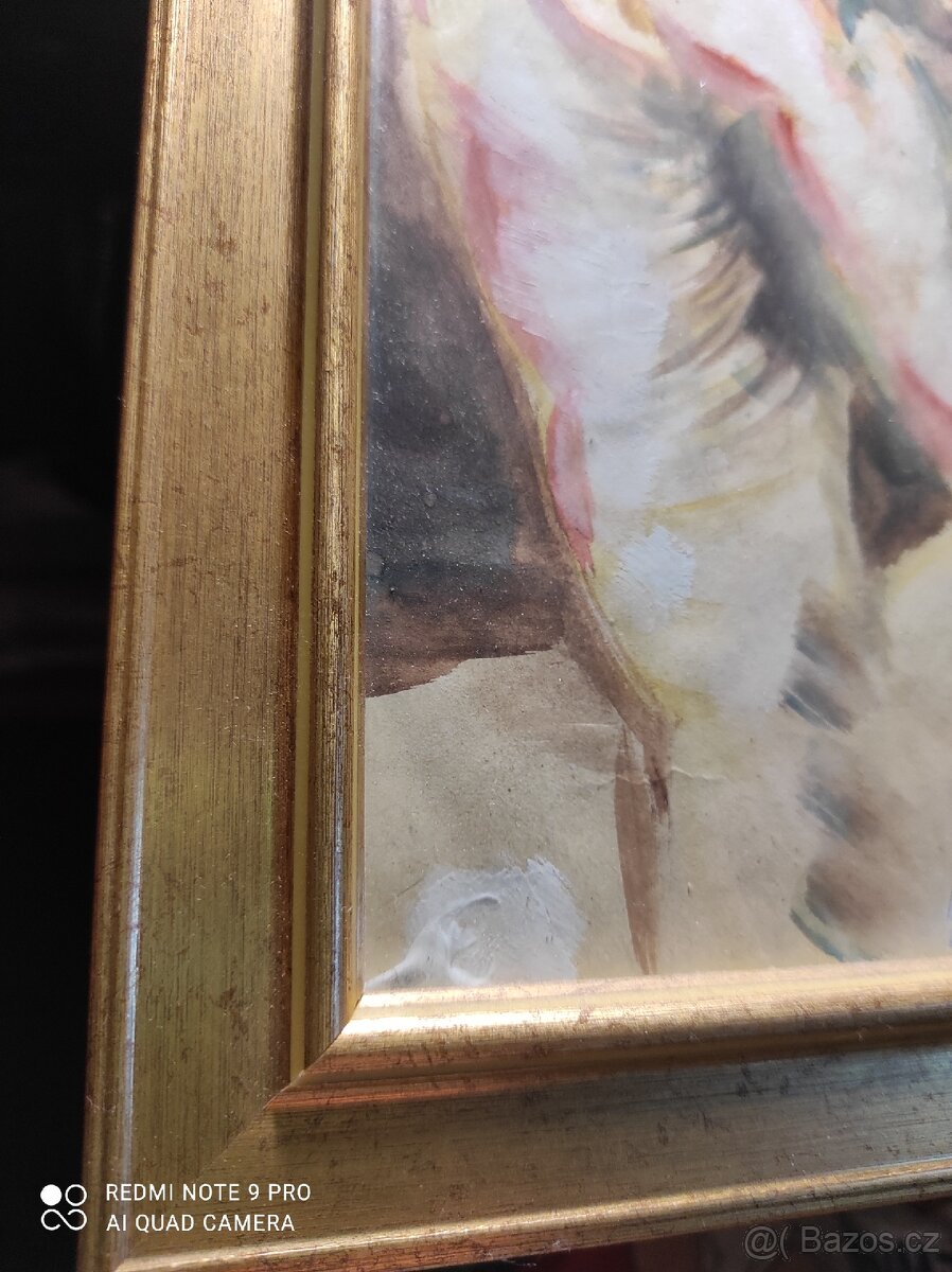 Obraz akvarel cyklista - 5