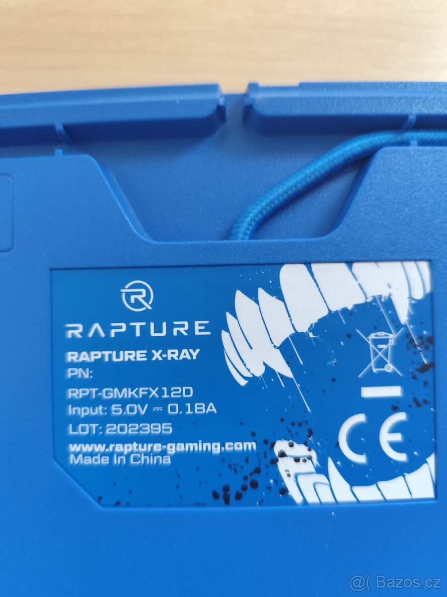 Herní mechanická klávesnice Rapture X-RAY Otemu Red - 5