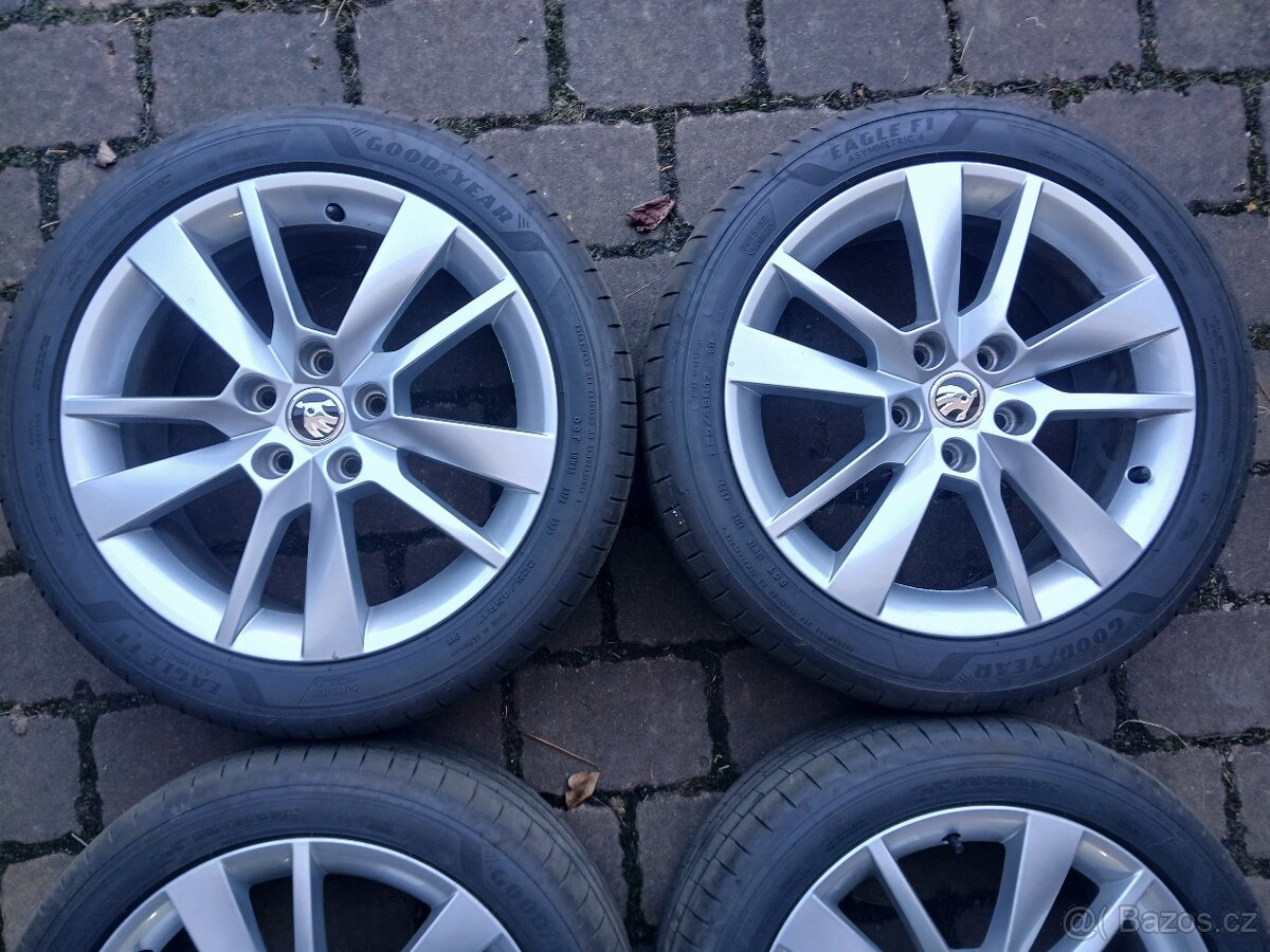 ALU kola,sada,ŠKODA TRIUS,originál,225/45 R17, 5x112,TOP - 5