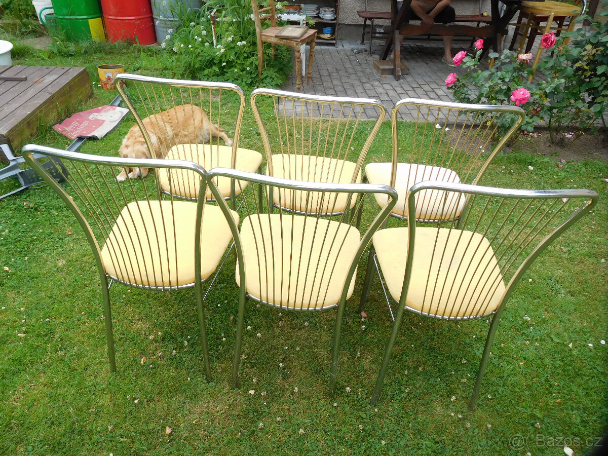 RETRO KOVOVÉ ŽIDLE - 5