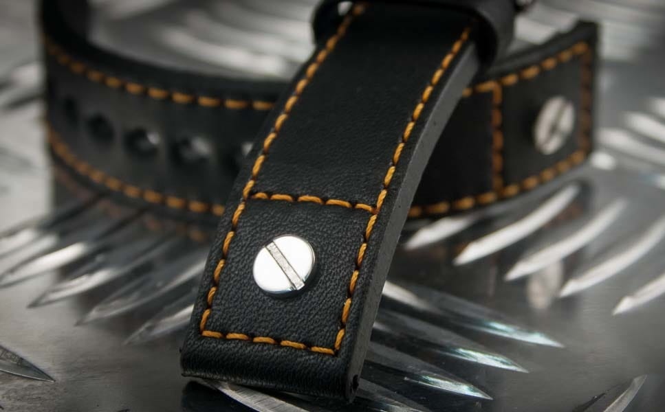 Kožený řemínek č.58 k hodinkám pilotky - 5