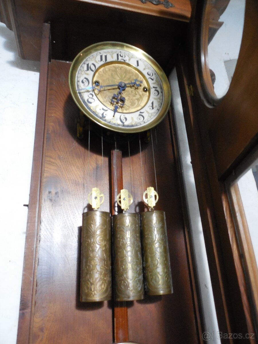 Hodiny pendlovky čtvrťové Gustav Becker - 5