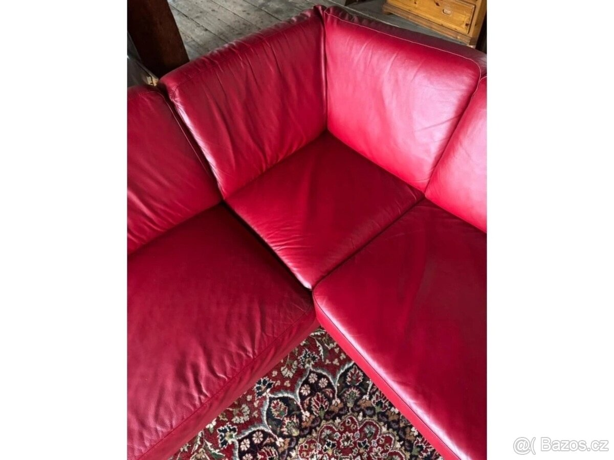 Kožená sedací souprava ve tvaru U, 3145 - 5