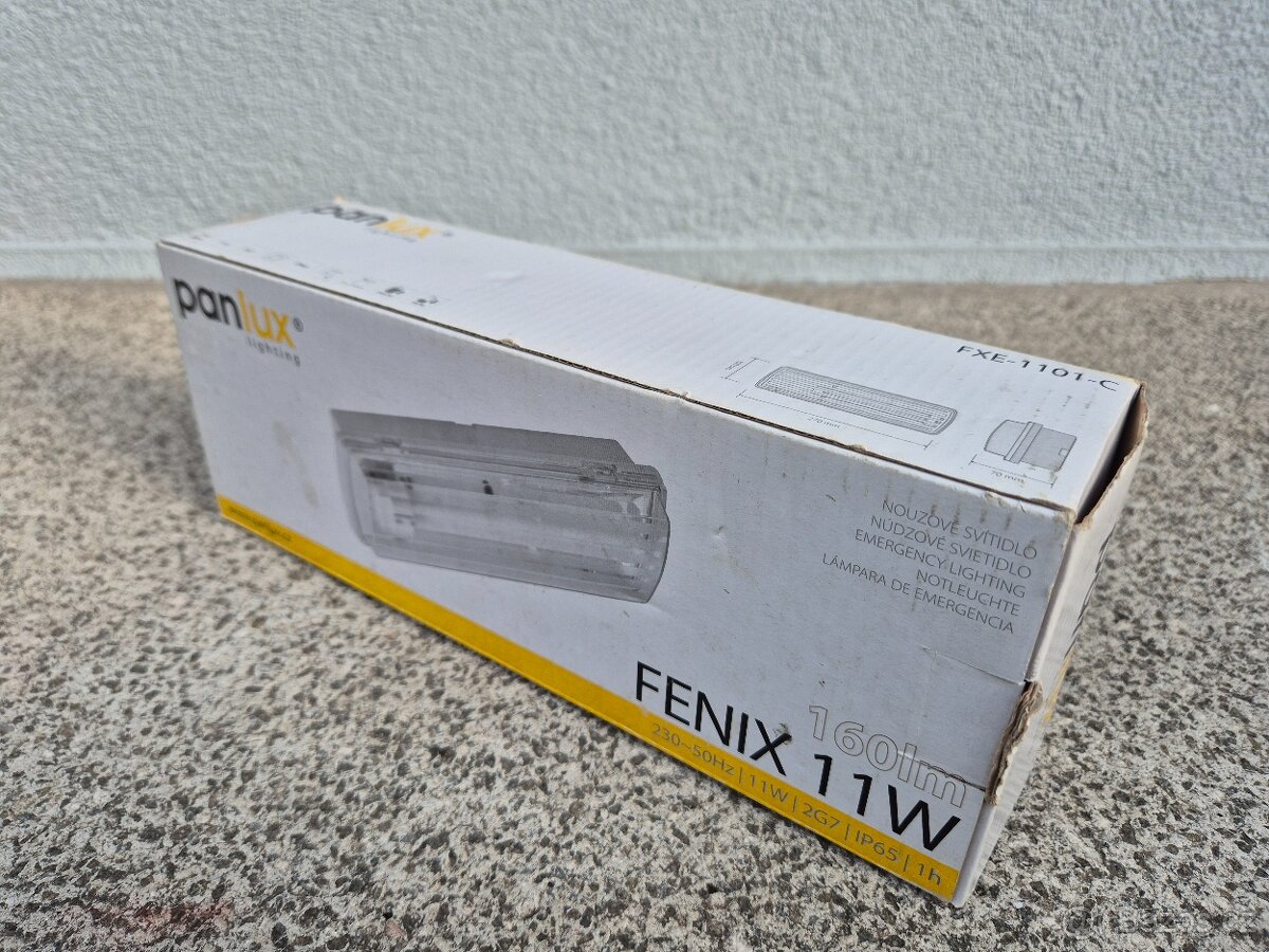 Přisazené nouzové světlo s baterií, IP65, Panlux Fenix 11W, - 5