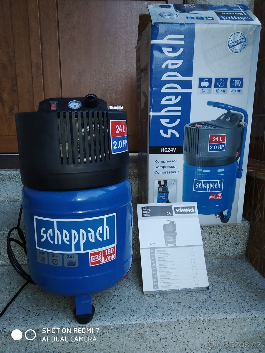 Prodám Bezolejový kompresor Scheppach -10 Barů. - 5