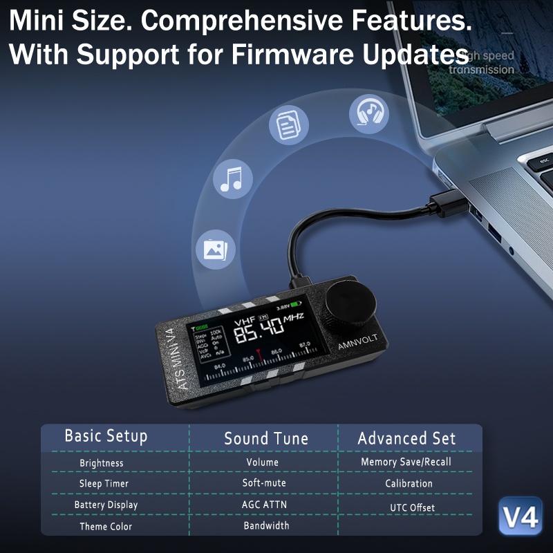 AMNVOLT V4 mini - full band radio - 5