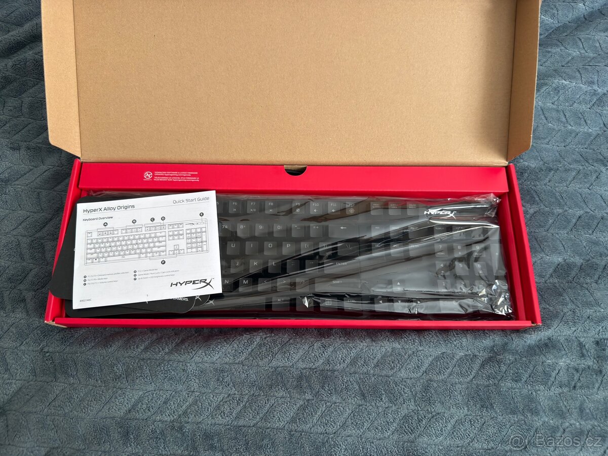 Prodám herní klávesnici Hyperx alloy origins Red - 5