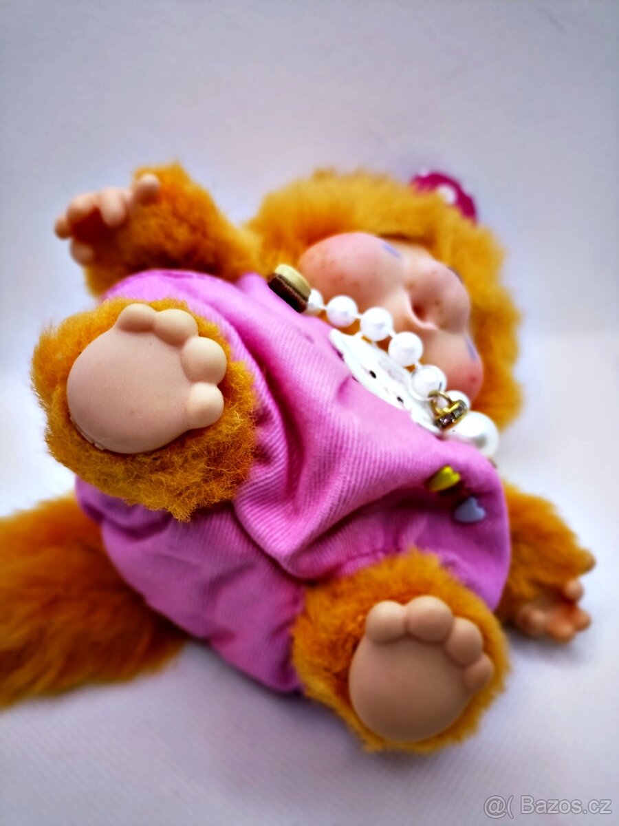 💖Mončičák monchichi, monchhichi vzácné Nyamy kotě FUCHSI - 5