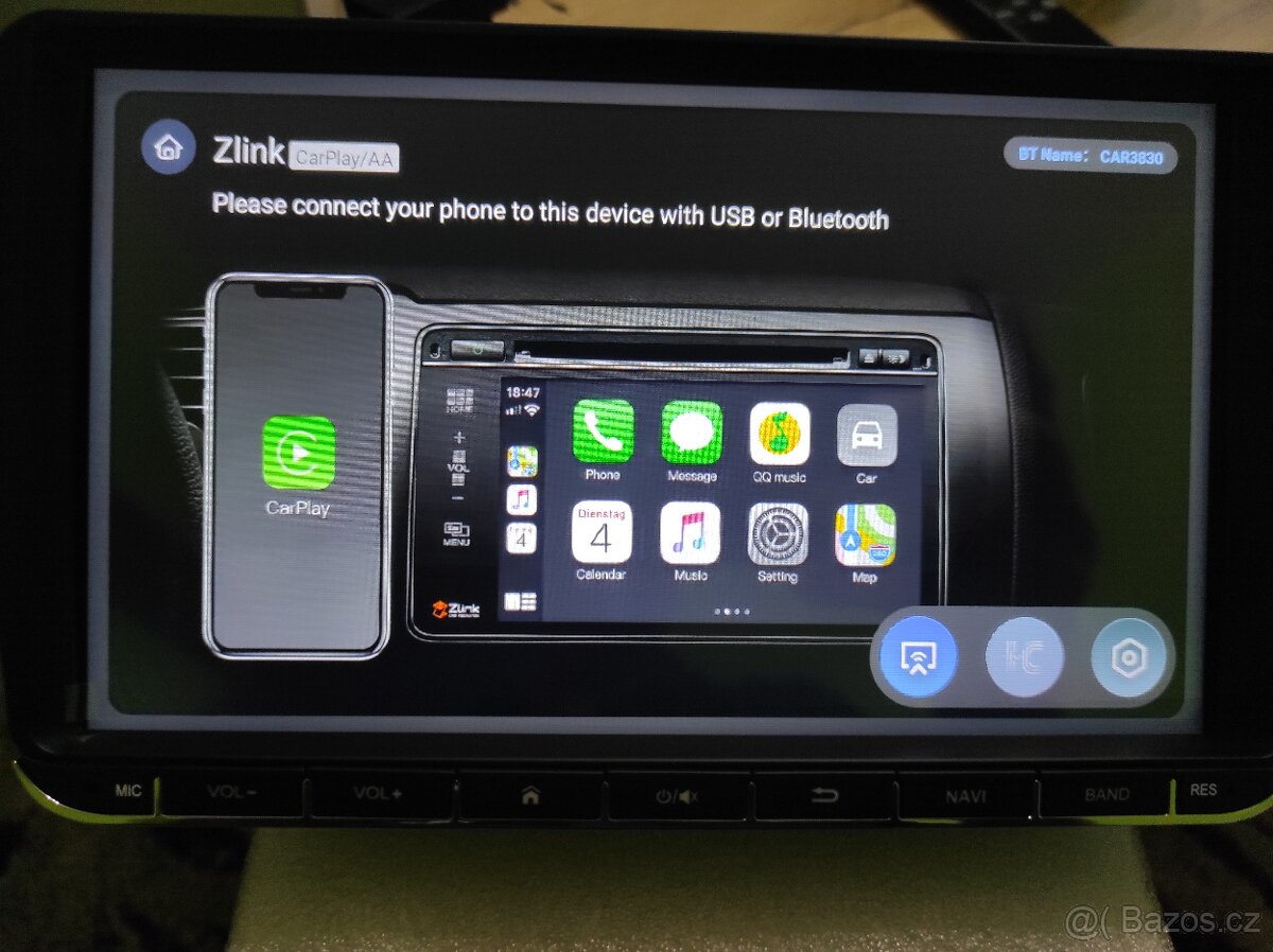 Autorádio Anroid pro Škoda, VW RAM 8GB - 5