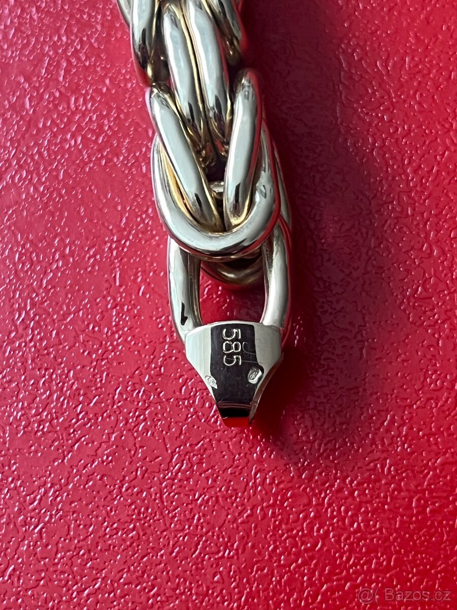 Zlato / zlatý náramek královská vazba - 5