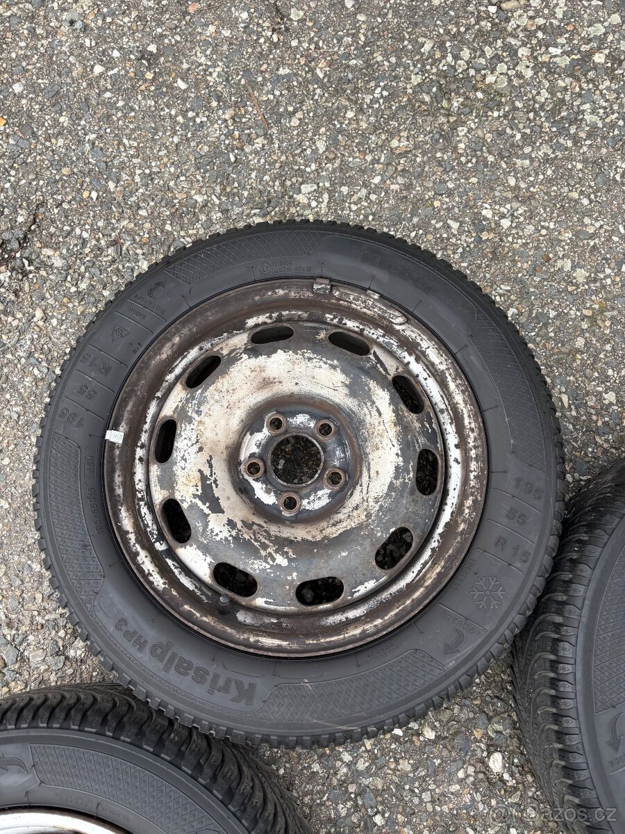Zimní kola Vw Škoda 195/55r15 - 5