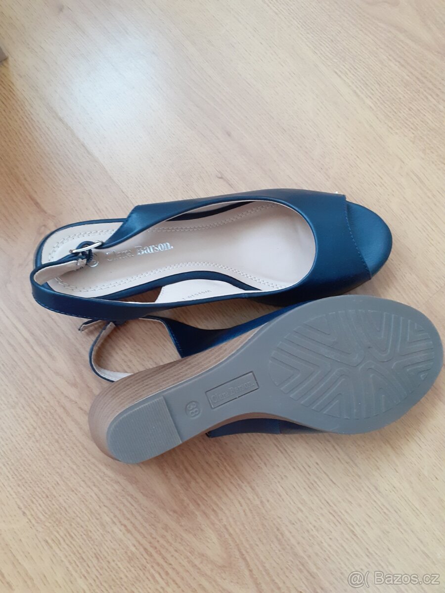 Dámské boty,vel.38,modré - 5