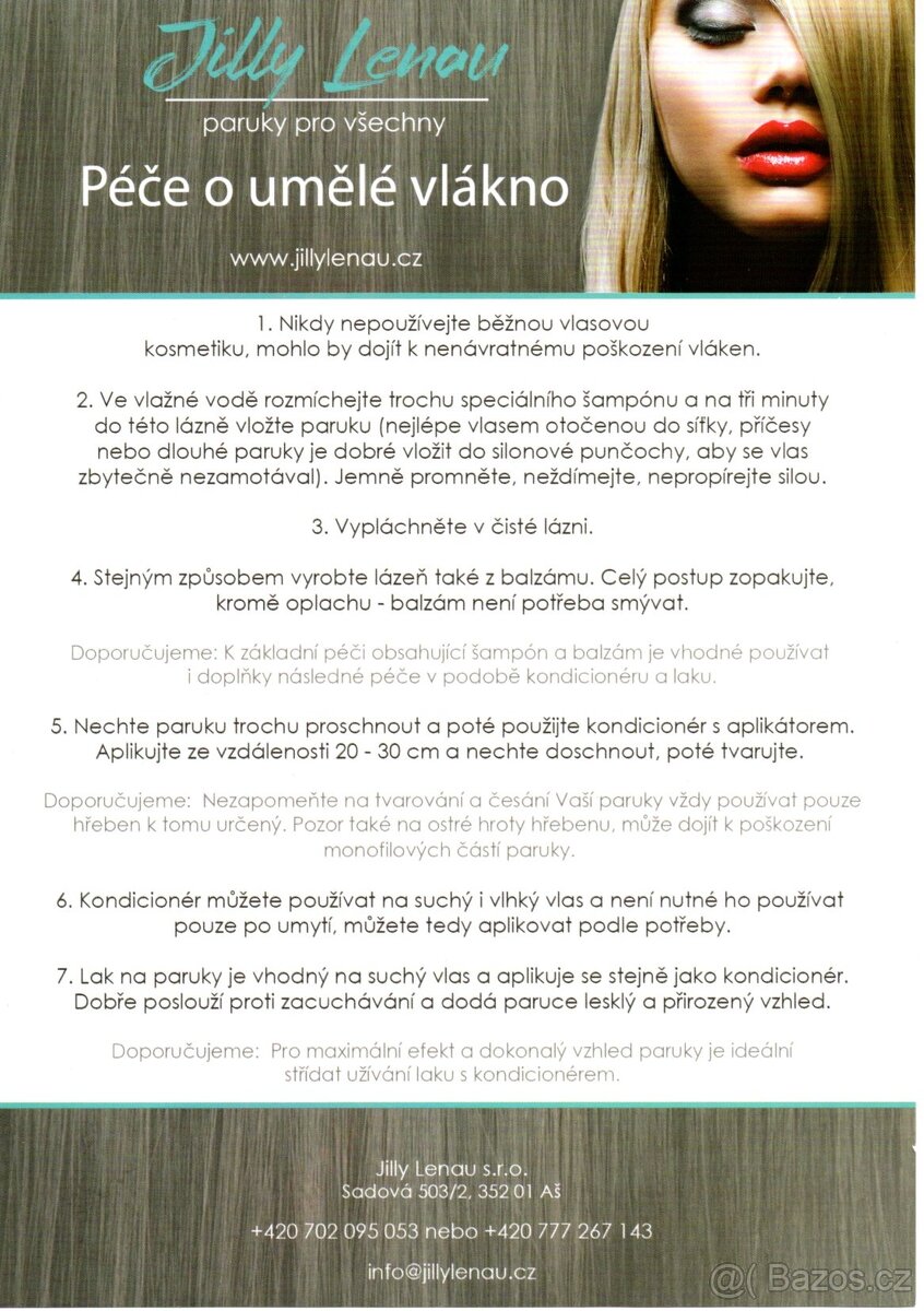 Paruka dámská. - 5