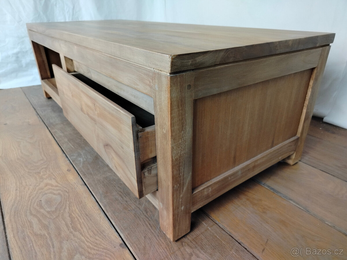Nízká masivní komoda - botník - 5