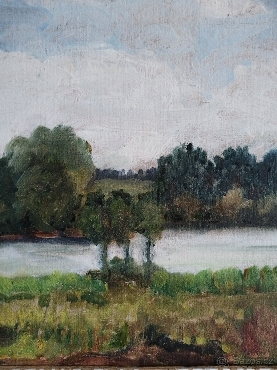 obraz VYSOKÉ NEBE, olej, sign. Franta Líbal - 5