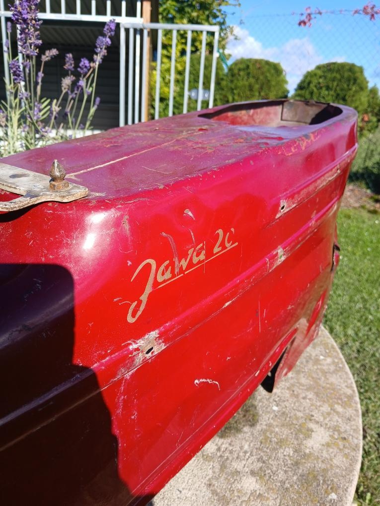 Podsedlový plech na jawa pionýr vínová - 5