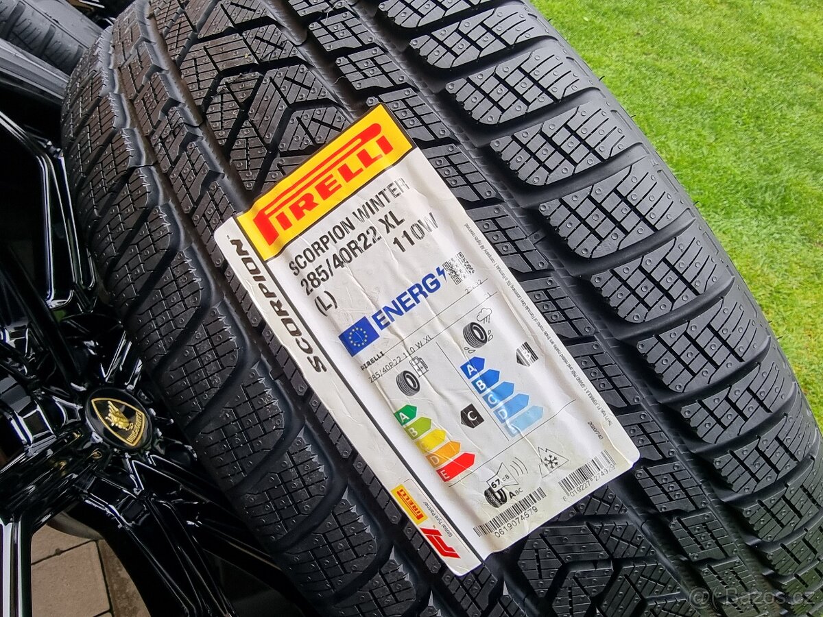 22″ 5×130 LAMBORGHINI URUS + PIRELLI zimné NEW - 5