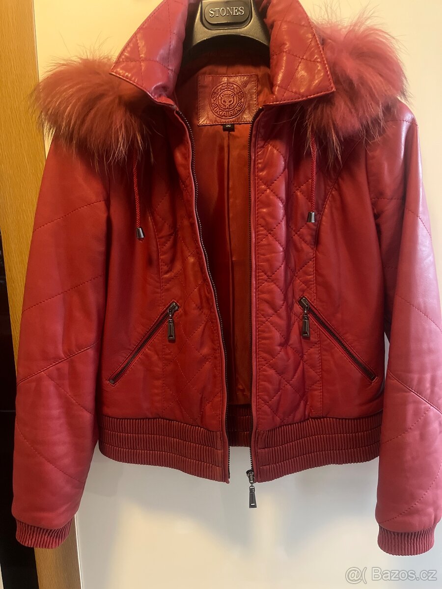 Kožená bunda do pasu - 5