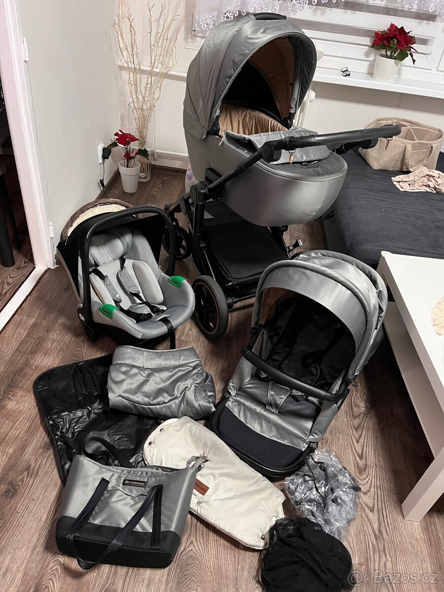 KINDERKRAFT kombinovaný 3v1 Prime 2 Beige - 5