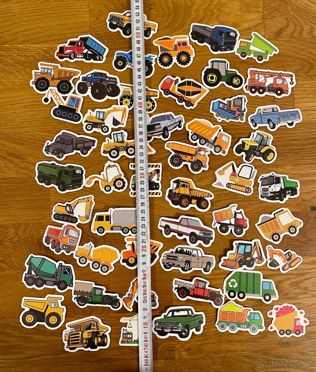 Sada samolepek auta-stavba 50 ks - 5