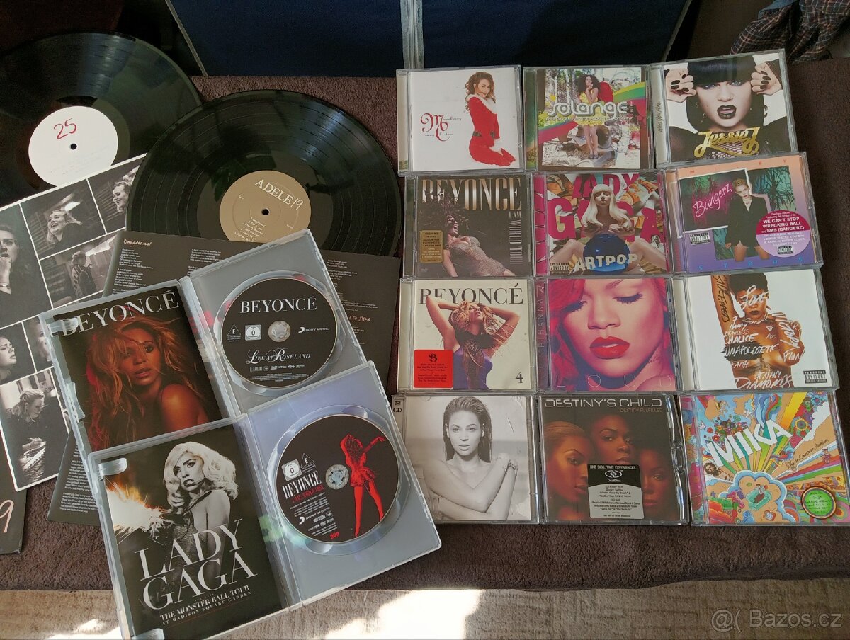 LP Adele, CD/DVD Beyoncé apod. - 5