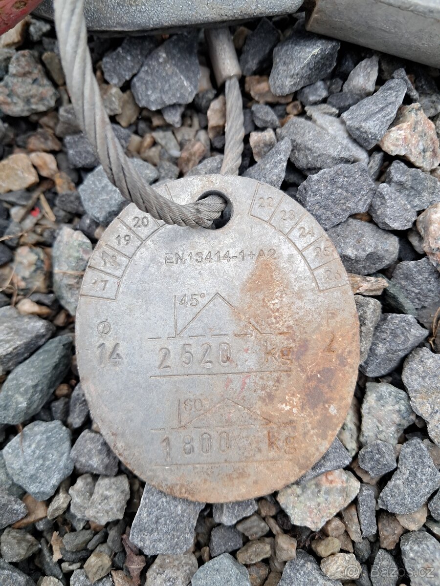 Vázací ocelová lana - dvojhák - mám 2 kusy - 5