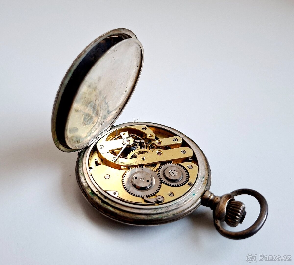 Prodám pánské starožitné kapesní hodinky Ancre Ligne Droite - 5