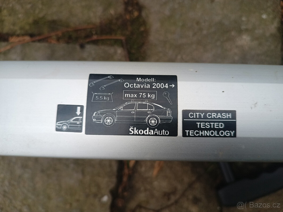 Příčníky a nosiče na lyže na škoda Octavia 2 liftback - 5
