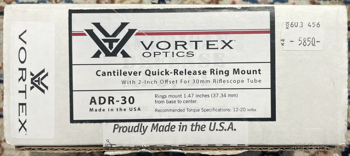 VORTEX RAZOR HD Gen II 1-6x24 / JM-1 MOA + montáž VORTEX - 5