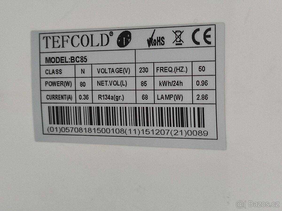 Prosklená lednice TEFCOLD - 5