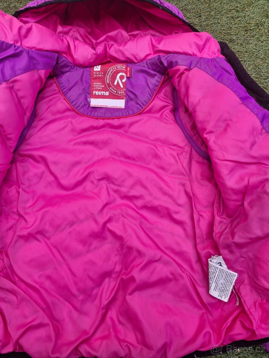 Péřová bunda/vesta 134/140 +softshellka - Reima - 5