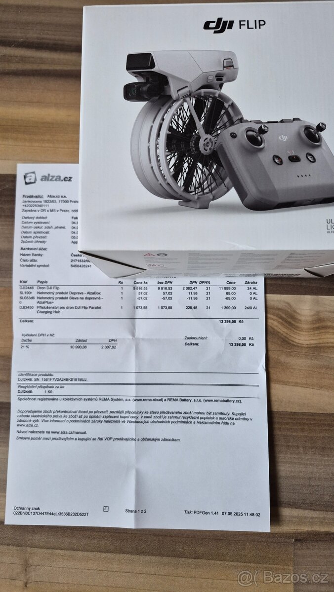 DJI Flip zánovní+příslušenství+záruka - 5