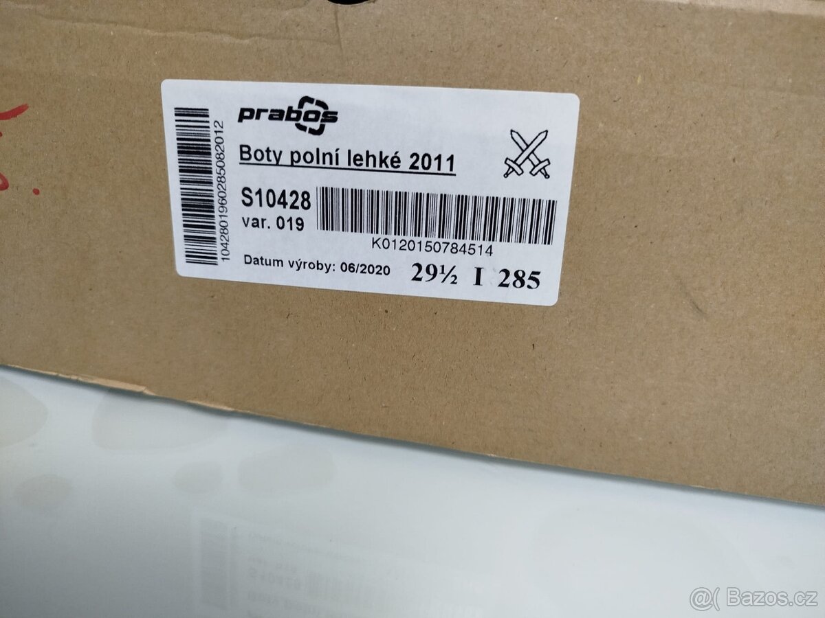 VOJENSKÉ BOTY KANADY PRABOS GORA -TEX - VELIKOST - 9,5-44-29 - 5