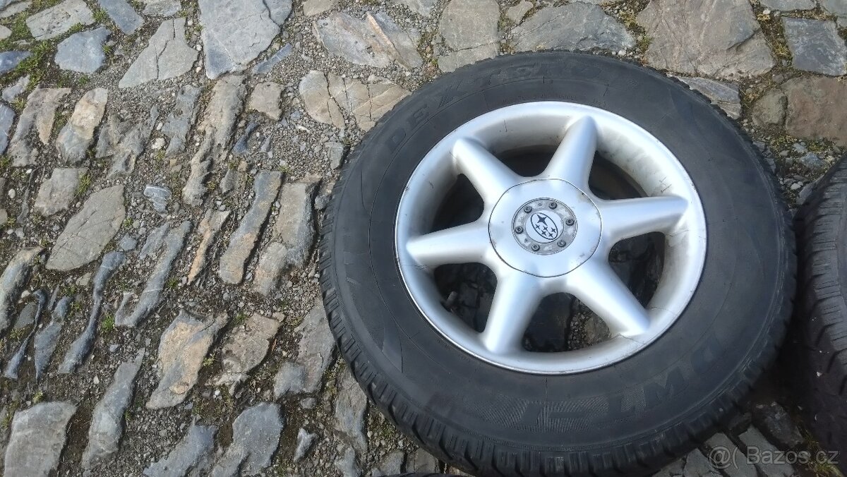 al kola 15 5x100 SUBARU FORESTER + PNEU 205 70 15 - 5