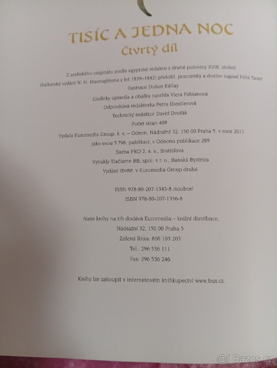 Tisíc a jedna noc ,2011, Odeon, DIL 4-8 - 5