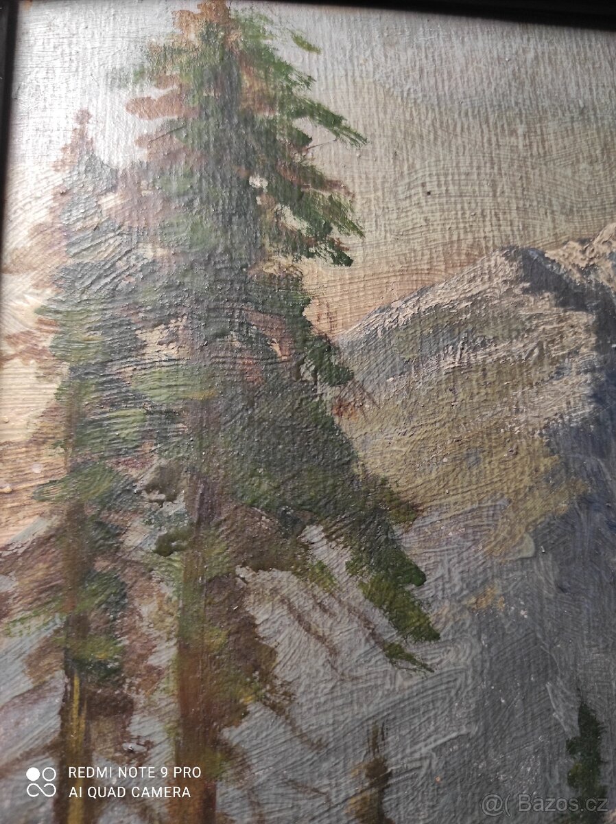 Obraz olej na kartonu - 5