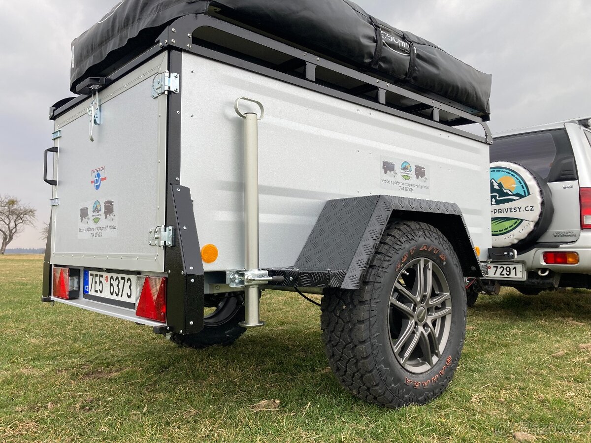 Multifunkční Přívěsný Vozík OFFROAD Camping Poklop na Stan