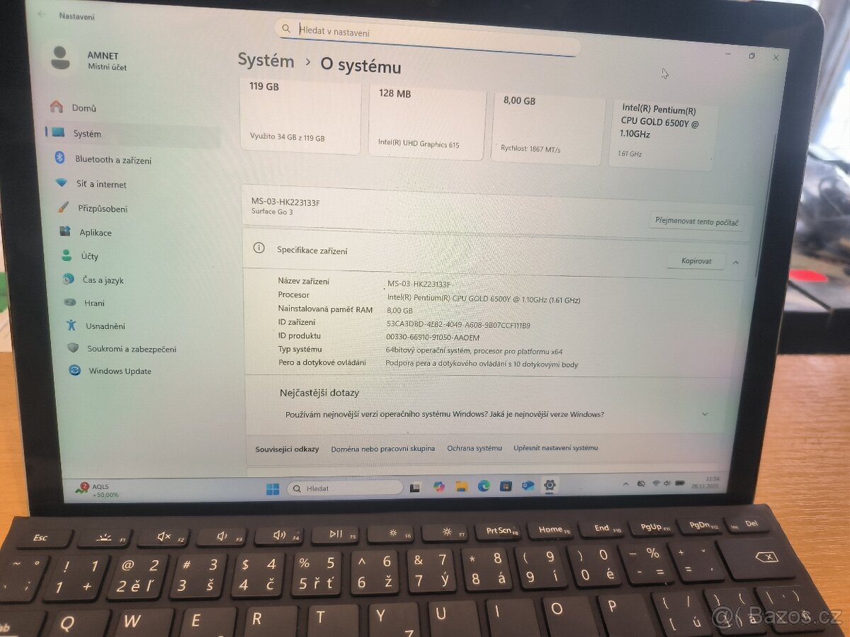 Microsoft GO3 128 Gb 8 Gb ram - 5