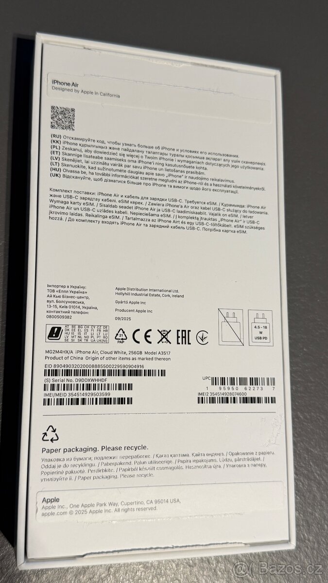 IPhone AIR 256gb bílý - 5