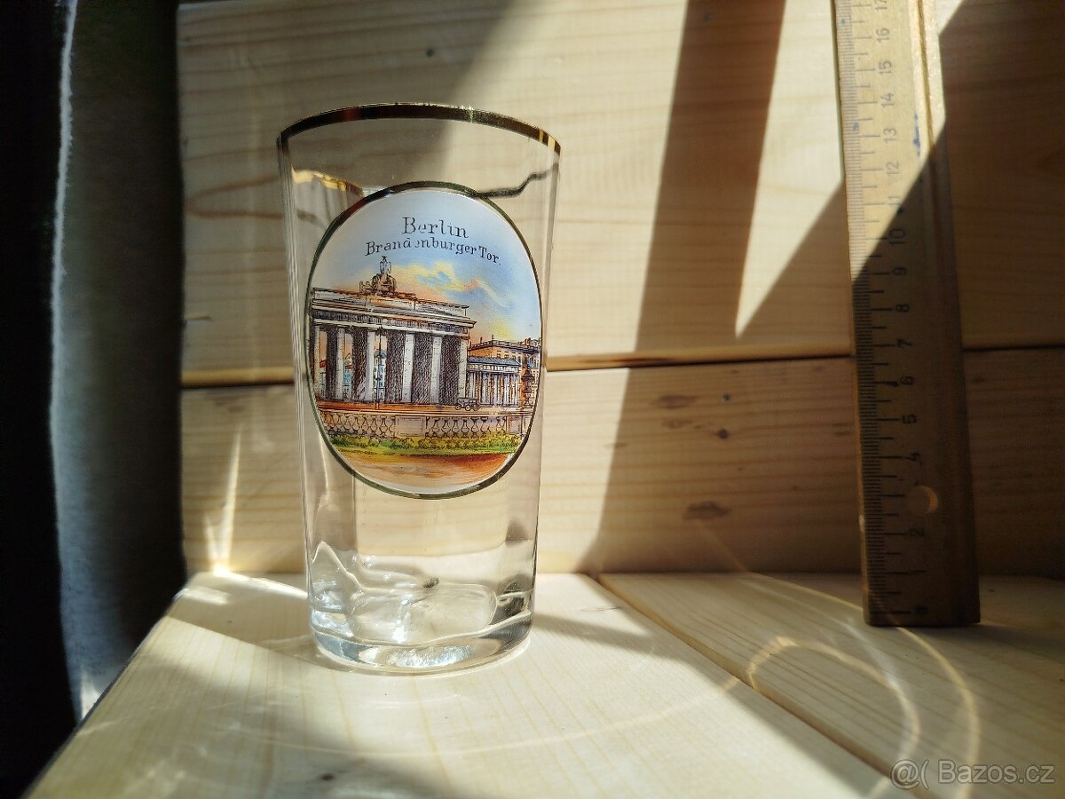 HRADČANY 100% STAV MALOVANÁ UPOMÍNKOVÁ SKLENICE - 5