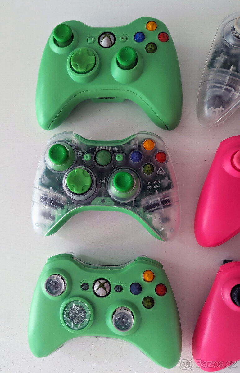 Barevné ovladače Xbox 360 - jako nové, Praha - 5