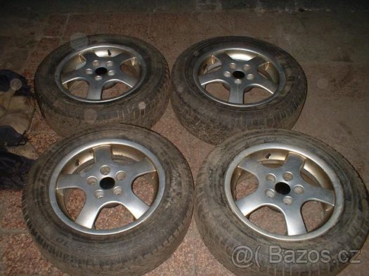 4x použitý alu disk Borbet - 5